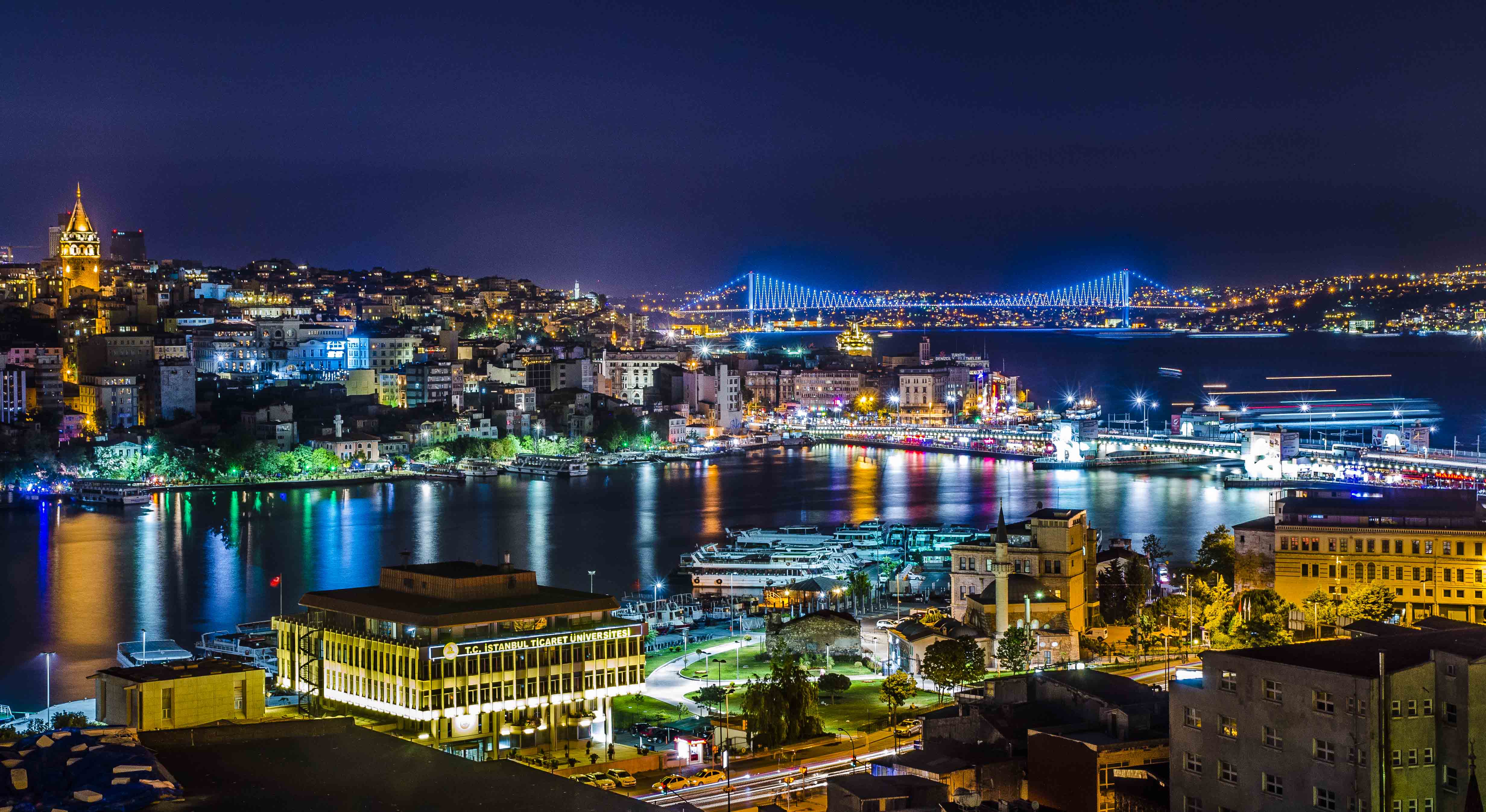 Istanbul by night, from Suleymaniye
