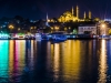 Istanbul by night, from galata bridge